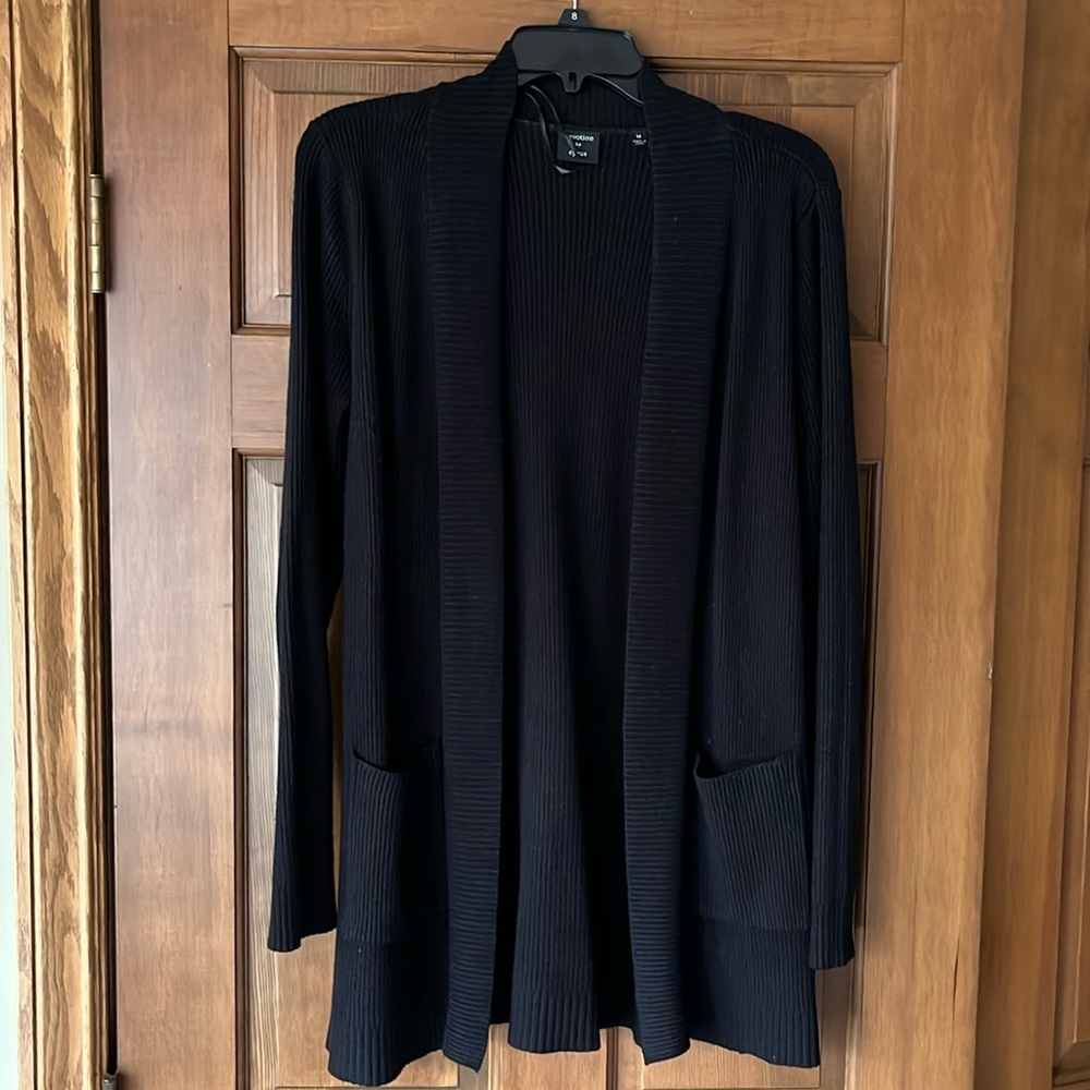 Black cardigan